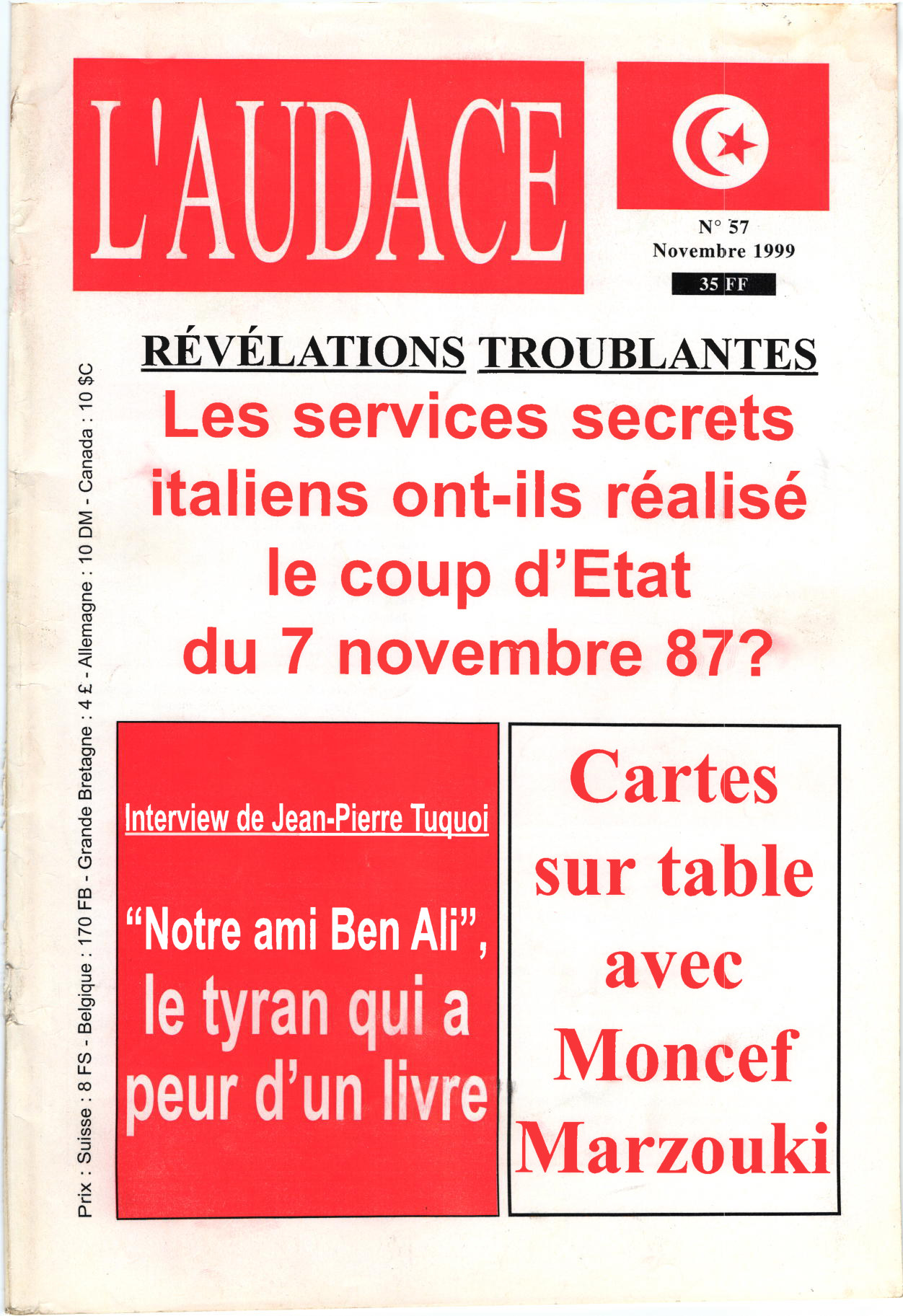 L'AUDACE - N° 57 - Novembre 1999