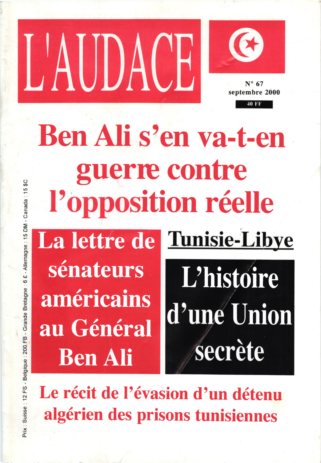 L'AUDACE - N° 67 - Septembre 2000