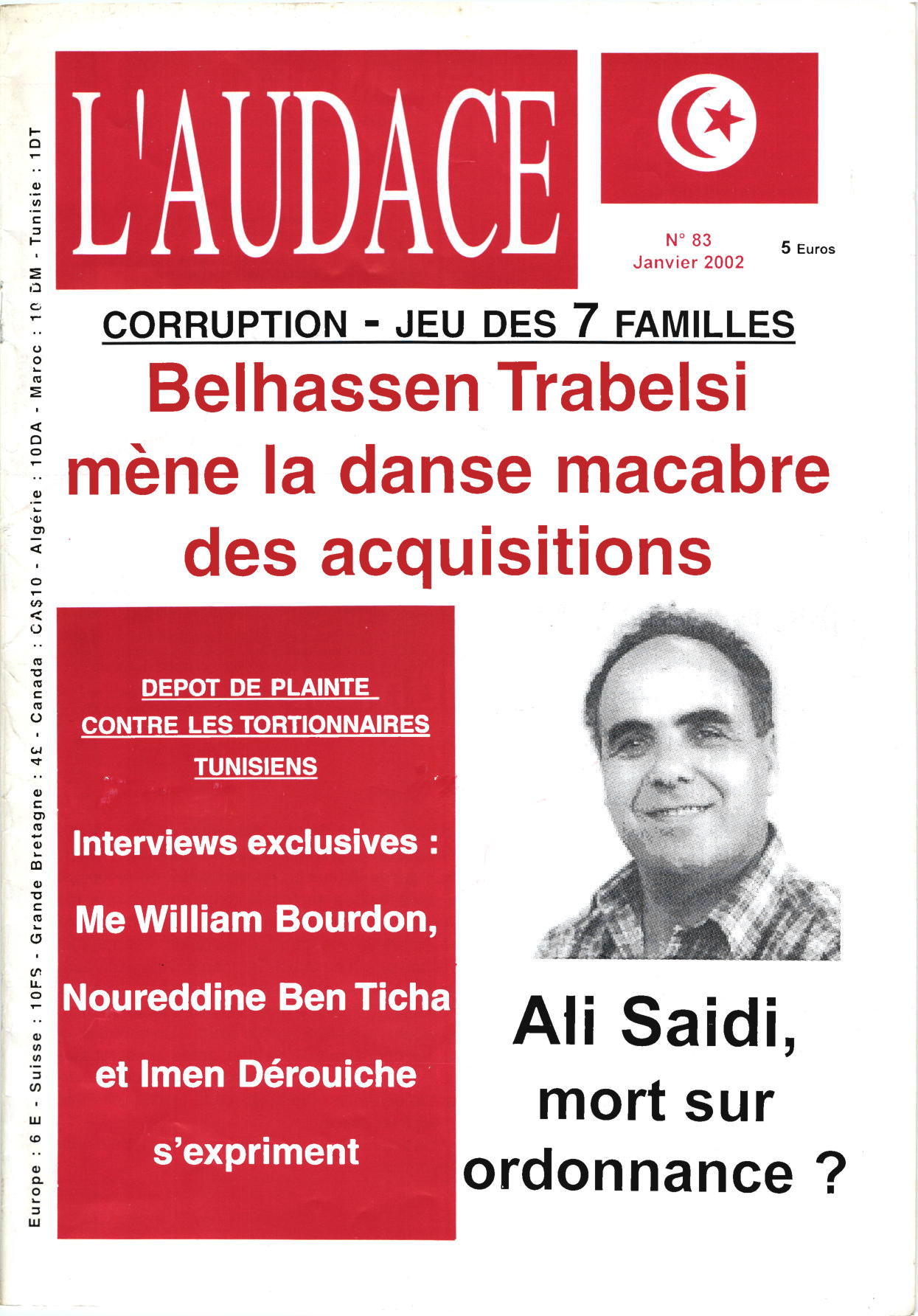 L'AUDACE - N° 83 - Janvier 2002