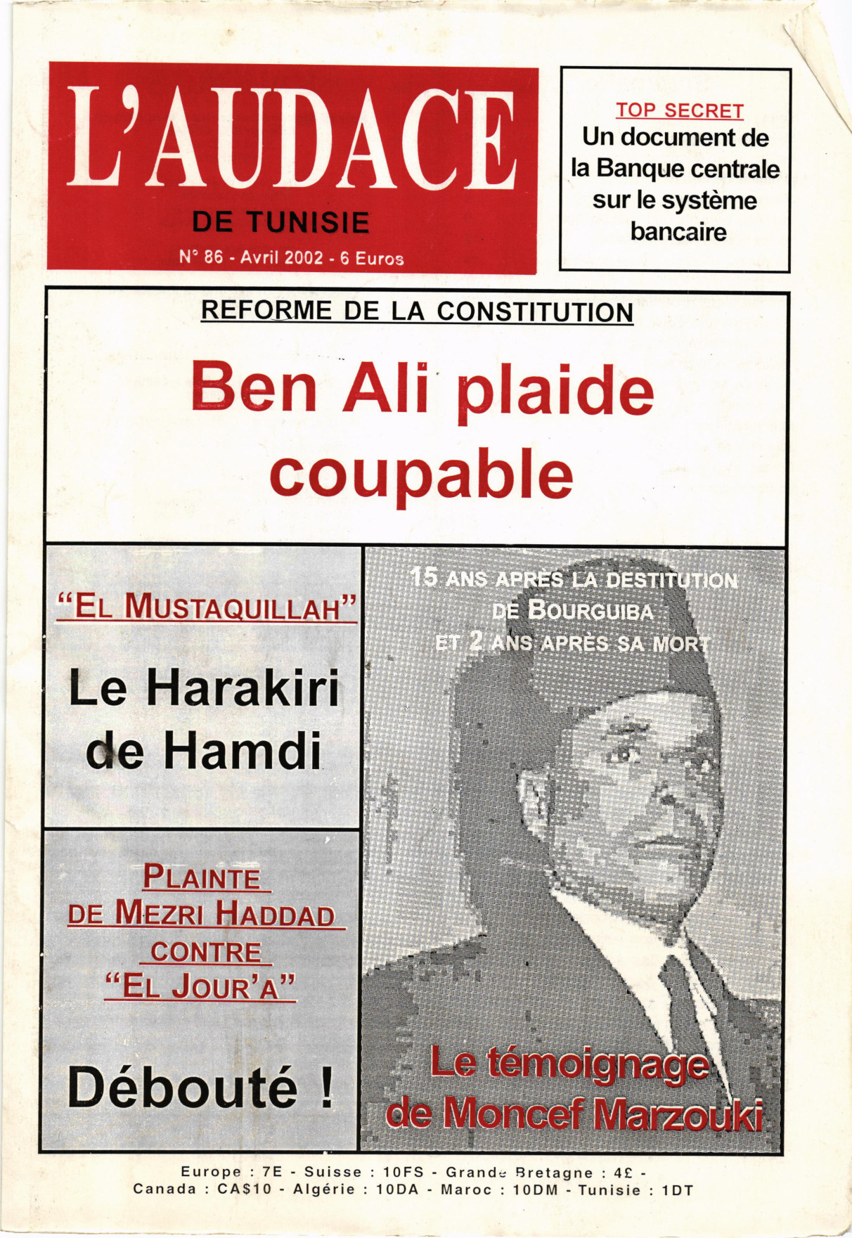 L'AUDACE - N° 86 - Avril 2002