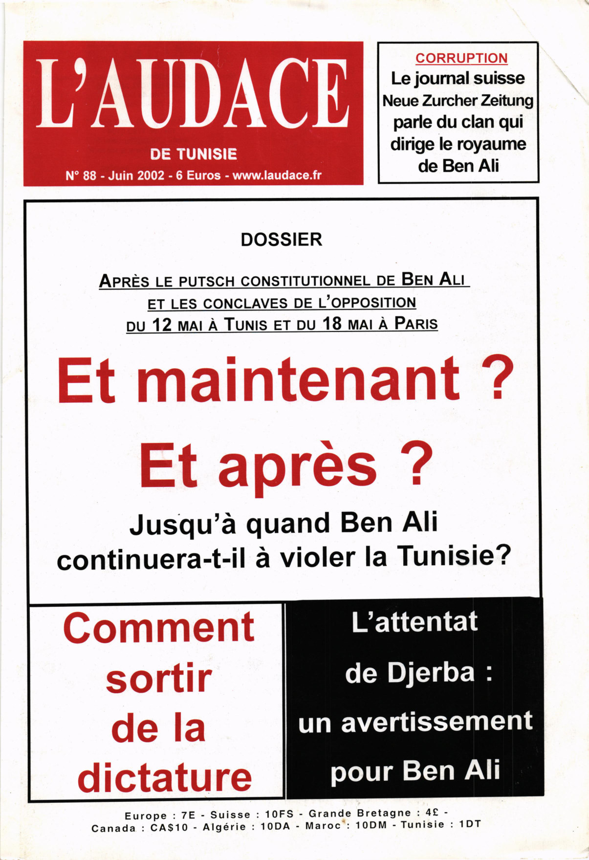 L'AUDACE - N° 88 - Juin 2002
