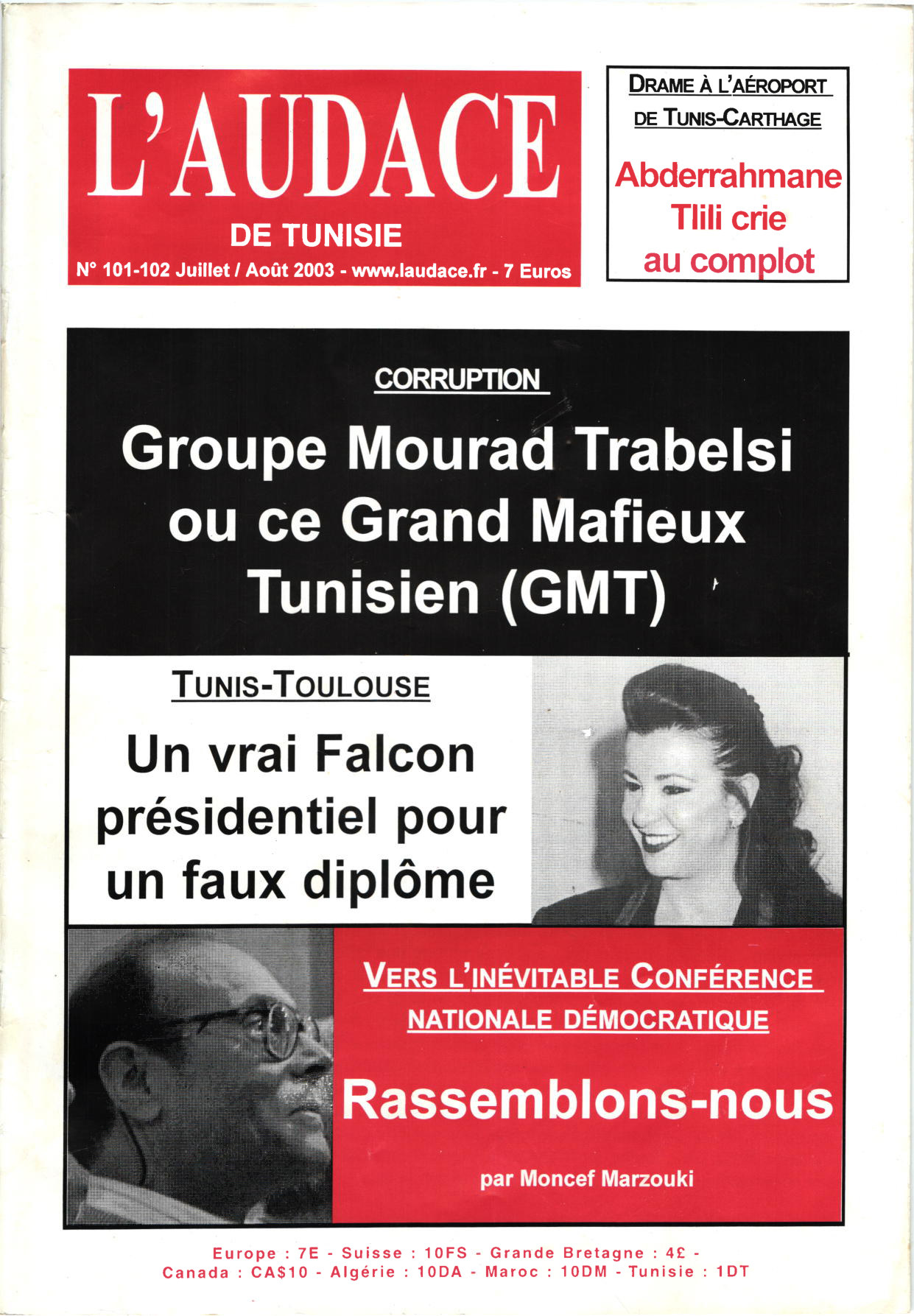 L'AUDACE - N° 101-102 - Juillet 2003